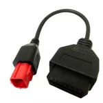 6 pin Plug Adaptor for use with certain later motorbikes – Moto Guzzi, Piaggio Vespa, KTM etc. This is a new plug type created as a standard (ISO/DIS 19689)