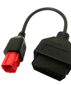6 pin Plug Adaptor for use with certain later motorbikes – Moto Guzzi, Piaggio Vespa, KTM etc. This is a new plug type created as a standard (ISO/DIS 19689)