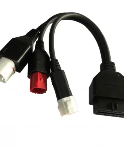 Fits for Yamaha 3pin + 4pin + 6pin Motorcycle OBD Diagnostic 4pin CANBUS Cable and 3pin for Kline Euro5 OBD2 6 Pin 3 in 1 Plug Adaptor Cable